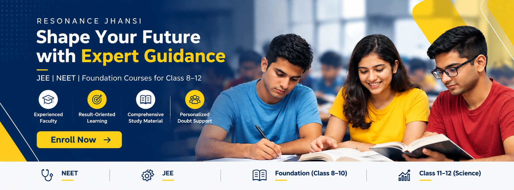Resonance Jhansi scholarship test